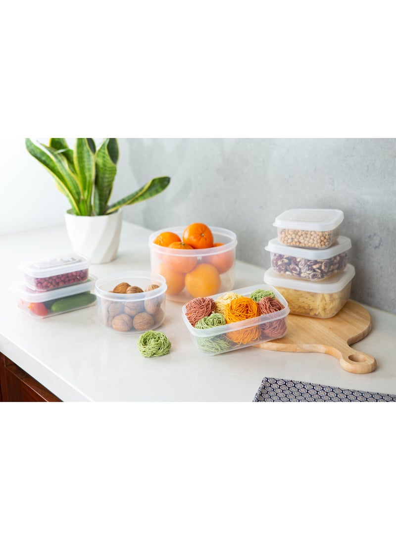 Inochi Hokkaido Food Storage Container Set 6pcs (500-750-1000-1500-2000-2500ML) | High-quality PP Safe Material | Store and Preserve Food, Pack Lunch, Kitchen Organizer | Freezer, Microwave & Dishwasher Safe | Reusable Food Storage - Avocado Green - Image 5